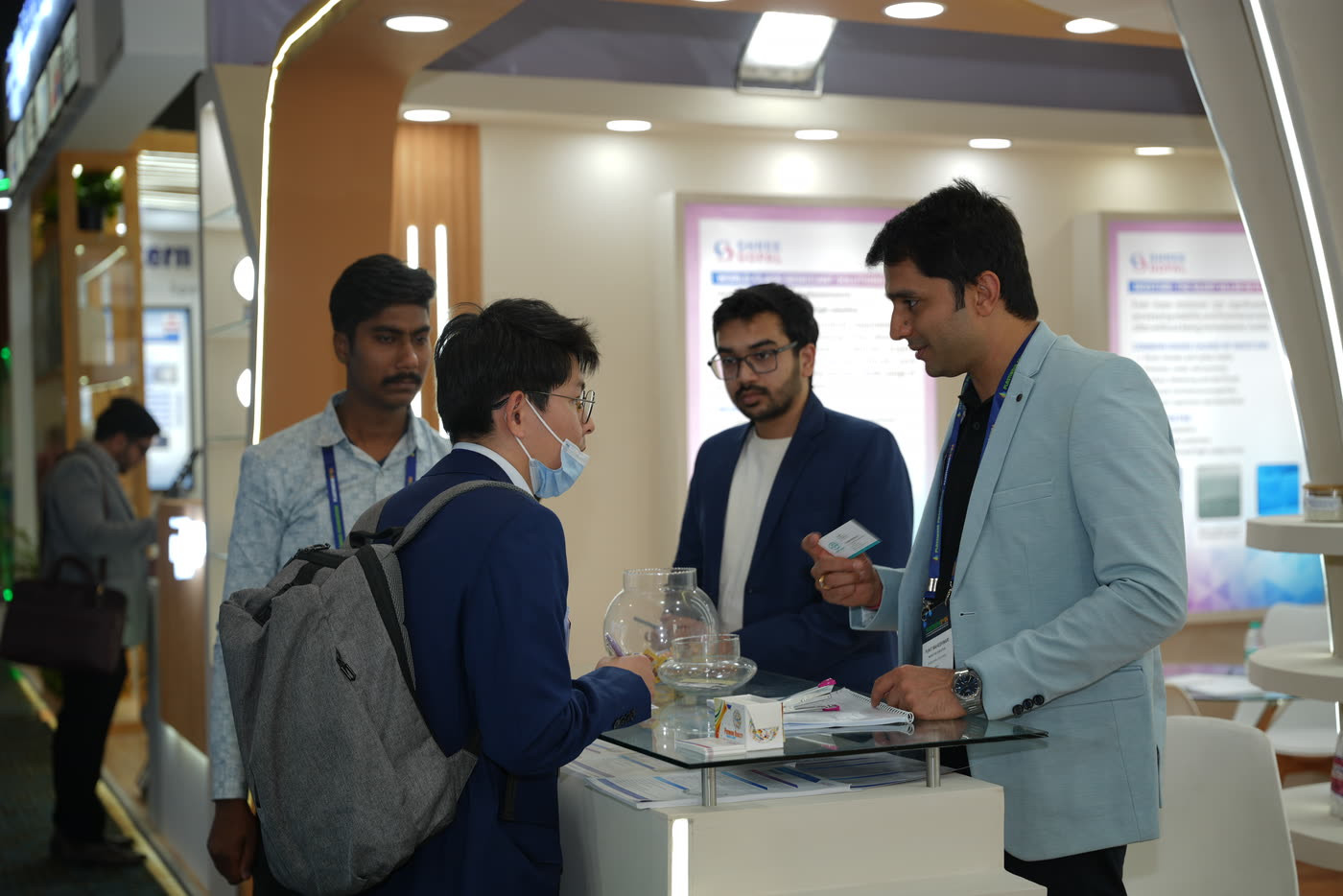 Shreegopal Polychem meeting visitors at the HIPLEX 2026 stand