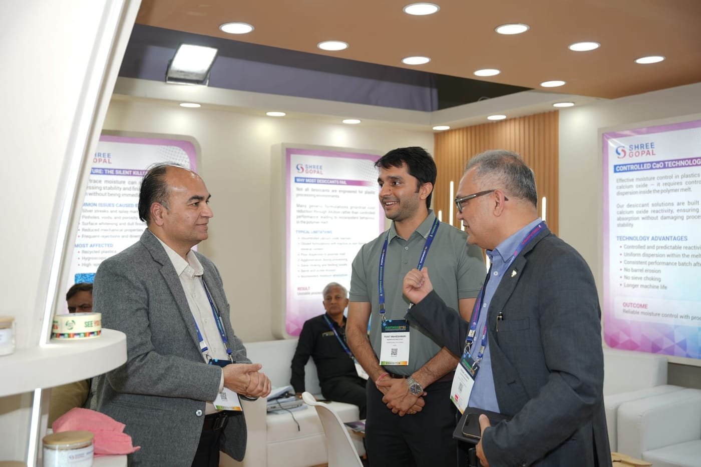 Shreegopal Polychem booth at PlastIndia 2026