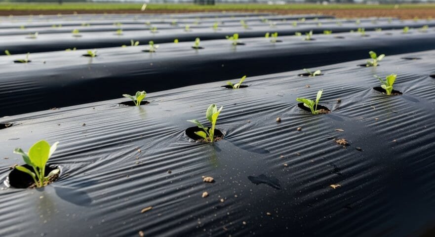 Greenhouse and mulch film